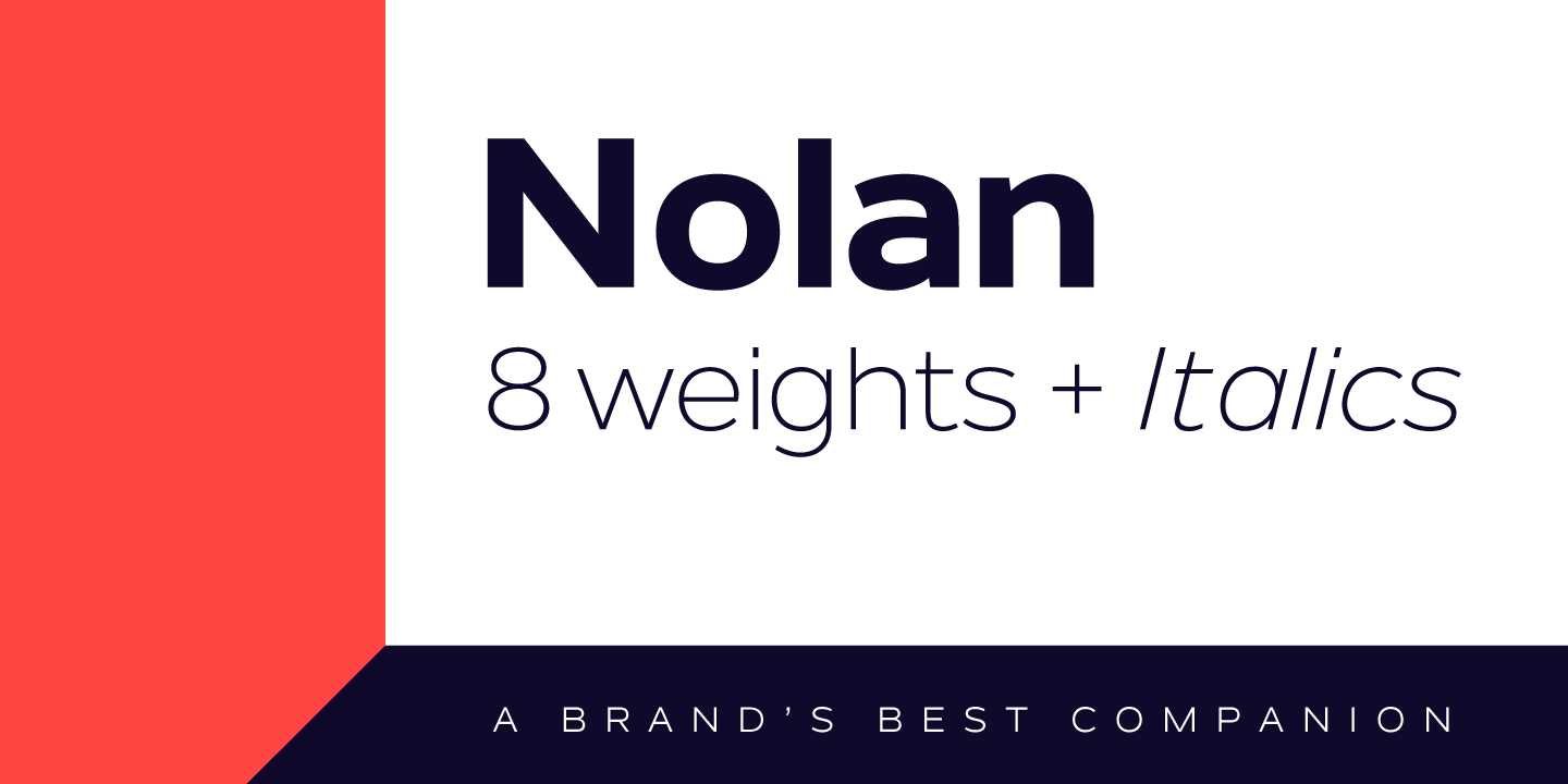 Przykład czcionki Nolan Bold